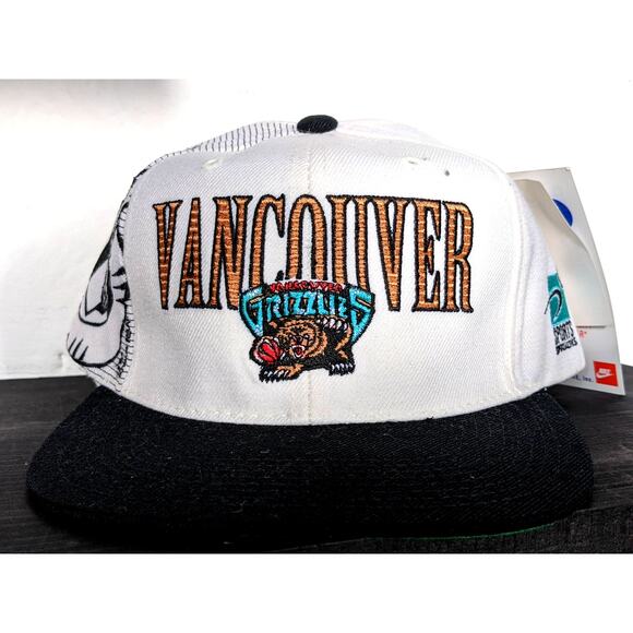 Vancouver Grizzlies LASER Sports Specialties snapback hat 1995 NBA Draft vtg NWT
